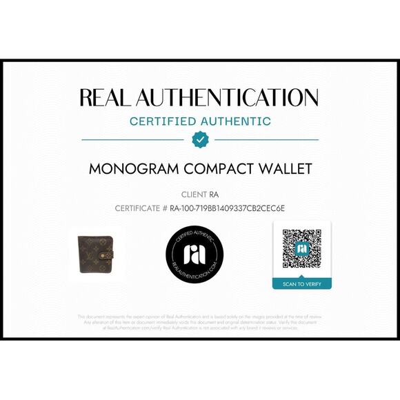 Louis Vuitton Monogram Snap Closure Wallet - RA COA Included - Picture 2 of 7